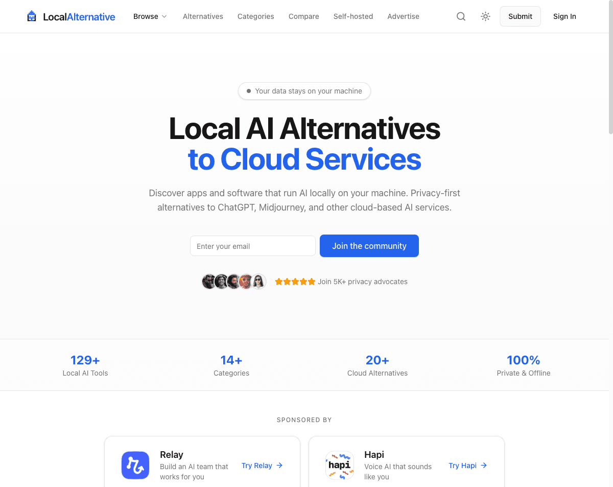 Local Alternative screenshot